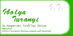 ibolya turanyi business card